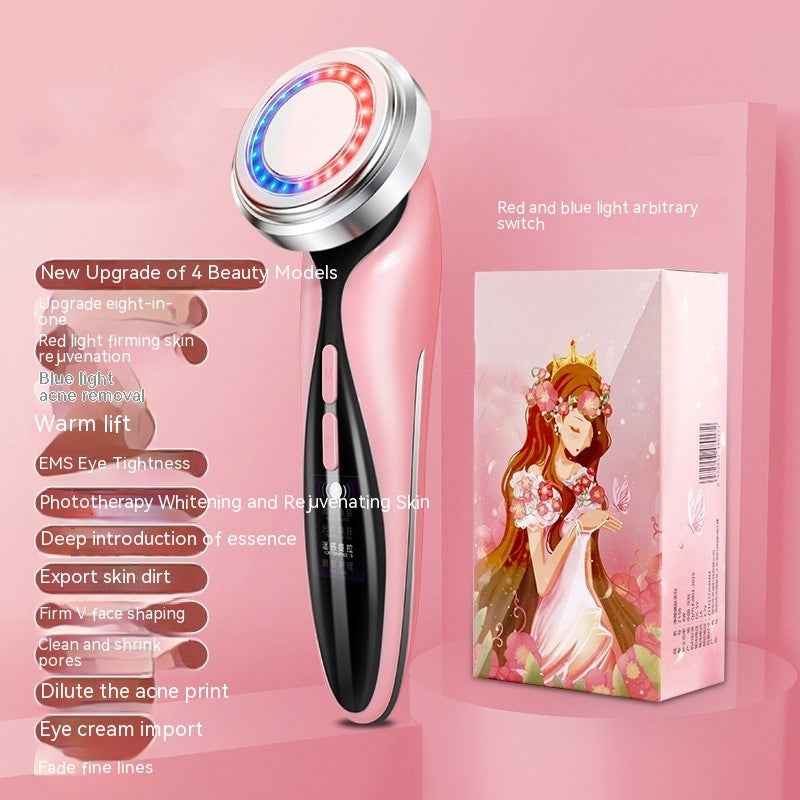 Red Blu-ray Cosmetic Instrument Massage Inductiv